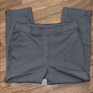 Rafaella women Classic Black and White Patterned Dress Pants